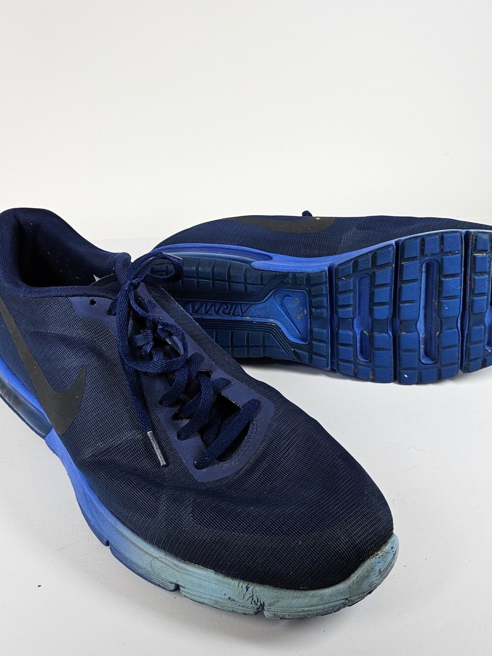 Nike Air Max Sequent Running Shoes Navy Blue 719912-407 Men's Size 13